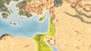 Mapa potenho postaven Egypta